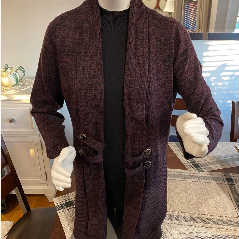 Apt. 9 Open Front Cardigan Sweater Size L